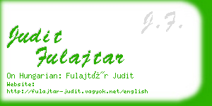 judit fulajtar business card